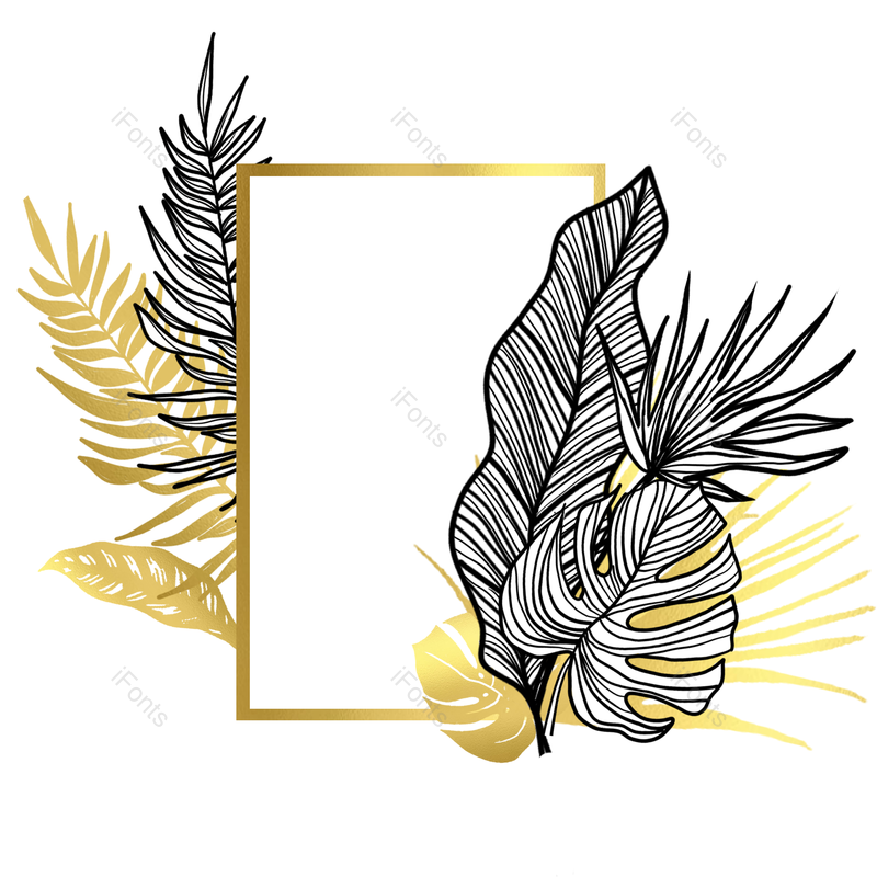 婚礼图片,丛林元素,几何PNG,装饰画免抠素材